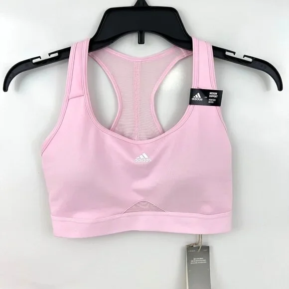 Adidas Powerreact Training Medium-Support Padded Sports Bra XS D-DD - Picture 1 of 4
